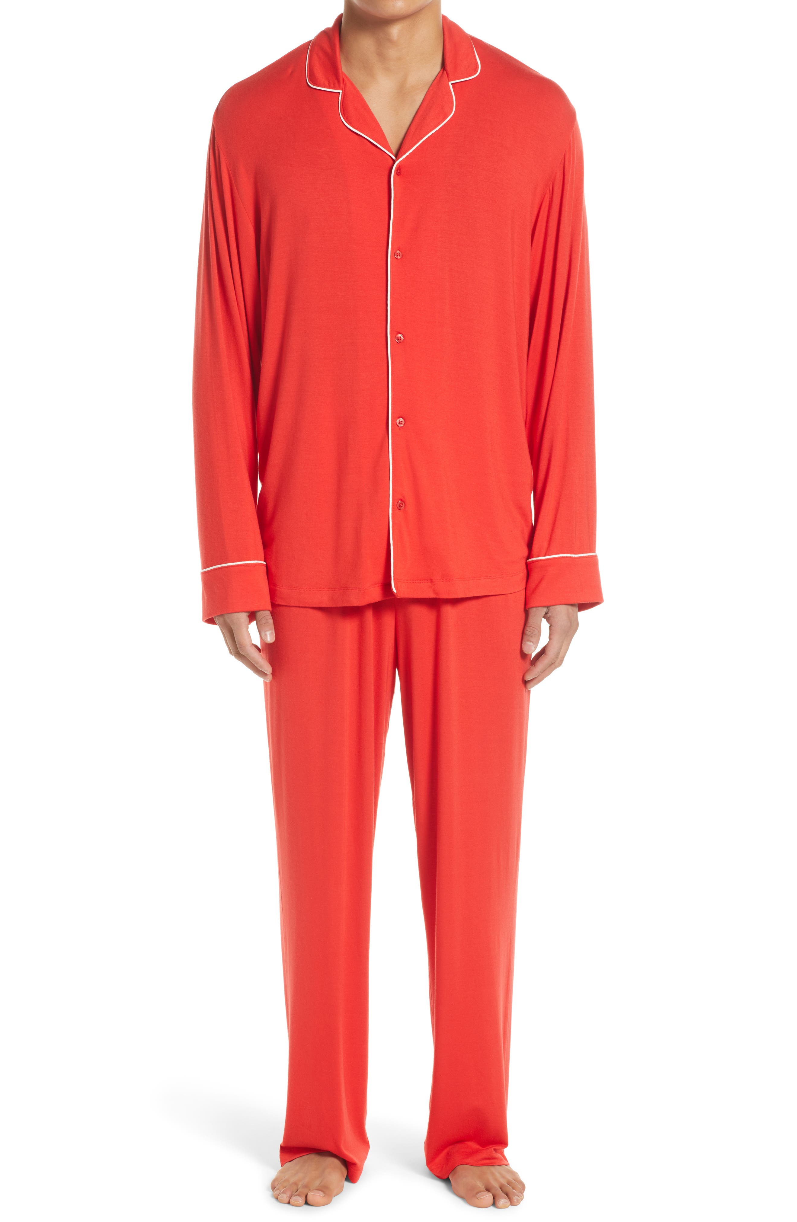 Men's Red Pajamas, Loungewear ☀ Robes ...